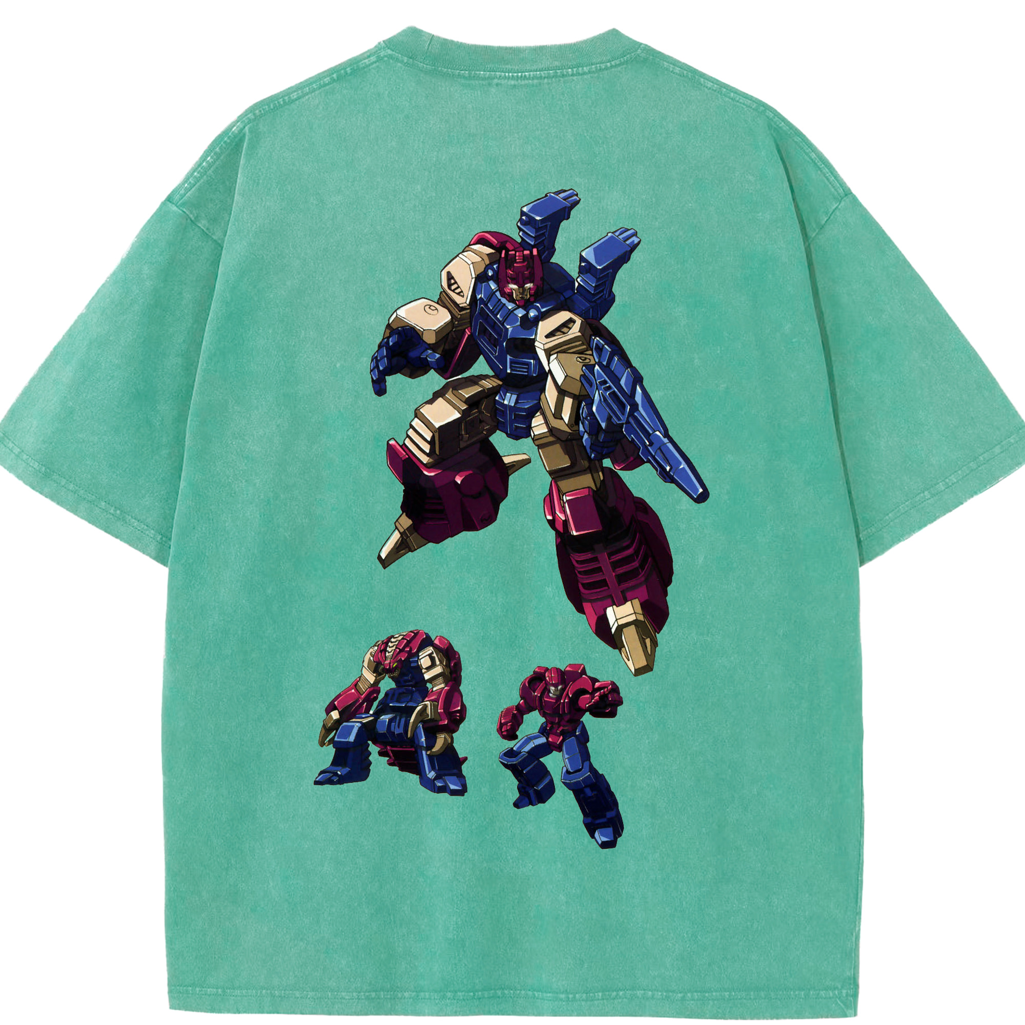 （画像用）  綿100% ヴィンテージ風 半袖Tシャツ（背面プリント）